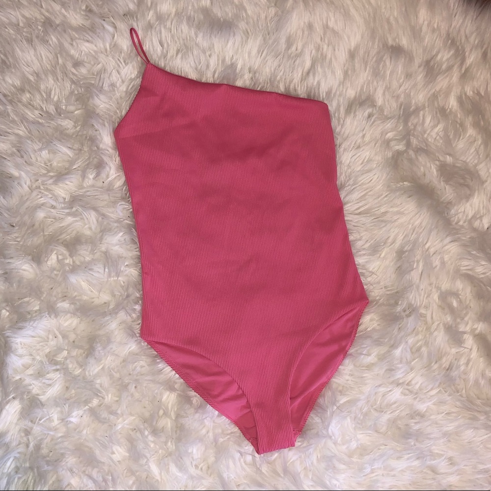 ASOS Weekday One Shoulder Swimsuit - Picture 4 of 6